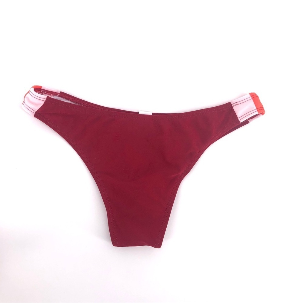 Red pink bikini bottoms size medium - Picture 2 of 3